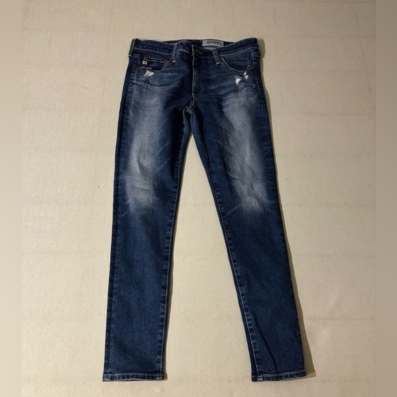 AG Adriano Goldschmied The Middi Ankle Legging Jeans Dark Wash Size 30R - Picture 4 of 7